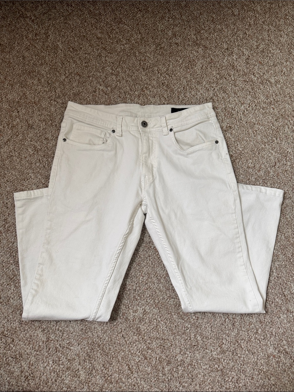 The Perfect Jean NYC Men’s Slim Fit White Jeans 33x26